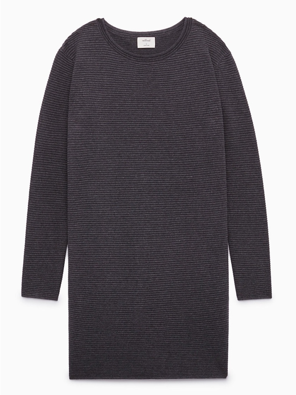 Wilfred Charcoal Grey Campanule Sweater Dress, Size L